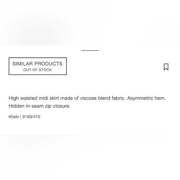 Zara Brand New Limited Edition Olive Midi Skirt - Picture 10 of 12